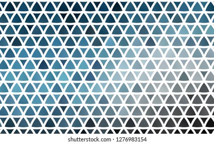 Light BLUE vector seamless layout with lines, triangles. Modern abstract illustration with colorful triangles. Pattern for design of fabric, wallpapers.