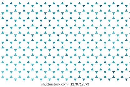 Light BLUE vector seamless layout with lines, triangles. Decorative design in abstract style with triangles. Design for textile, fabric, wallpapers.