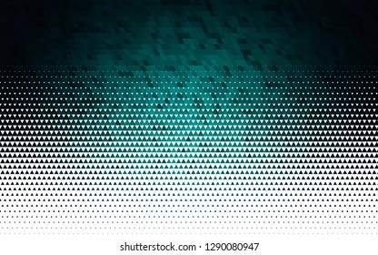 Light BLUE vector seamless layout with lines, triangles. Triangles on abstract background with colorful gradient. Pattern for design of window blinds, curtains.