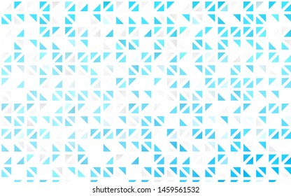 Light BLUE vector seamless layout with lines, triangles. Triangles on abstract background with colorful gradient. Trendy design for wallpaper, fabric makers.