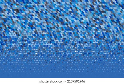 Light BLUE vector seamless layout with lines, triangles. Triangles on abstract background with colorful gradient. Template for business cards, websites.