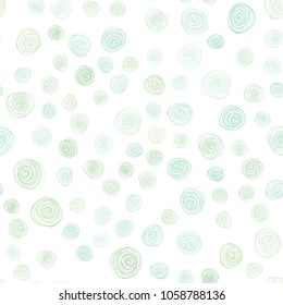 Light BLUE vector seamless natural abstract background. Doodle illustration of flowers in Origami style with gradient. Pattern for heads of websites and designs.