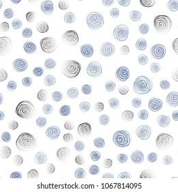 Light BLUE vector seamless natural elegant background. Creative illustration in blurred style with flowers. Doodle design can be used for your web site.