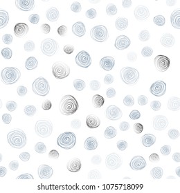 Light BLUE vector seamless natural elegant background. Colorful illustration in doodle style with flowers. Pattern for heads of websites and designs.