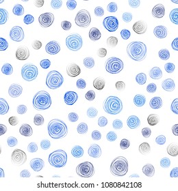 Light BLUE vector seamless natural abstract background. Decorative illustration with doodles on abstract template. Brand-new design for your business.