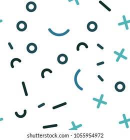 Light BLUE vector seamless pattern with abstract lines. Seamless gradient abstract lines on white background. Pattern for design of window blinds, curtains.