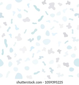 Light BLUE vector seamless pattern with lava shapes. Shining illustration, which consist of blurred lines, circles. Pattern for your business design.