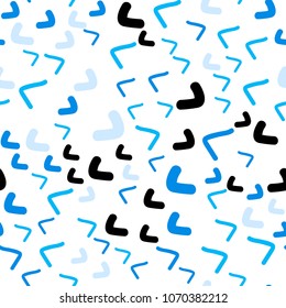Light BLUE vector seamless  pattern with lava shapes. Colorful abstract illustration with gradient lines. Marble style for your business design.