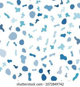 Light BLUE vector seamless pattern with lava shapes. Geometric illustration in marble style with gradient.  A completely new template for your business design.