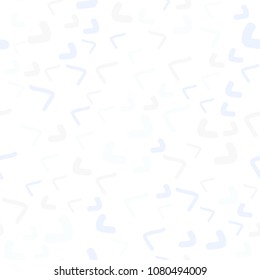 Light BLUE vector seamless  pattern with bent ribbons. A sample with blurred bubble shapes. The template for cell phone backgrounds.