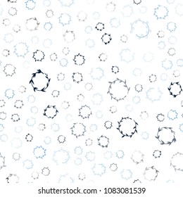 Light BLUE vector seamless  pattern with spheres. Modern abstract illustration with colorful water drops. Pattern can be used for beautiful websites.
