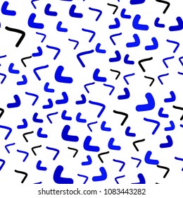 Light BLUE vector seamless  pattern with lines, ovals. A vague circumflex abstract illustration with gradient. The elegant pattern for brand book.