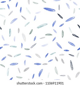 Light BLUE vector seamless pattern with spheres. Modern abstract illustration with colorful water drops. Pattern can be used for futuristic ad, booklets.