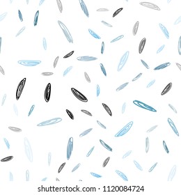 Light BLUE vector seamless pattern with spheres. Beautiful colored illustration with blurred circles in nature style. Beautiful design for your business advert.