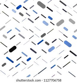 Light BLUE vector seamless pattern with narrow lines. Glitter abstract illustration with colored sticks. Smart design for your business advert.
