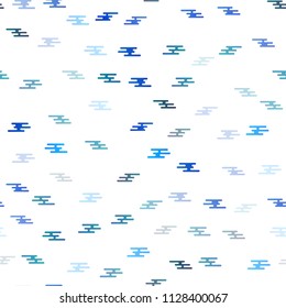 Light BLUE vector seamless pattern with narrow lines. Blurred decorative design in simple style with lines. Smart design for your business advert.