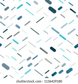 Light BLUE vector seamless pattern with narrow lines. Modern geometrical abstract illustration with staves. The pattern can be used as ads, poster, banner for commercial.