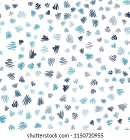 Light BLUE vector seamless pattern with sharp lines. Shining colored illustration with sharp stripes. Best design for your ad, poster, banner.