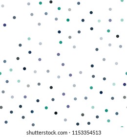 Light BLUE vector seamless pattern with spheres. Abstract illustration with colored bubbles in nature style. The pattern can be used for ads, leaflets of liquid.