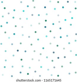 Light BLUE vector seamless pattern with spheres. Abstract illustration with colored bubbles in nature style. The pattern can be used for aqua ad, booklets.