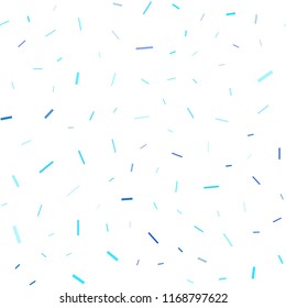 Light BLUE vector seamless pattern with narrow lines. Modern geometrical abstract illustration with staves. The pattern can be used for busines ad, booklets, leaflets