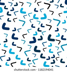 Light BLUE vector seamless  pattern with lava shapes. Shining crooked illustration in marble style. The template for cell phone backgrounds.