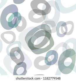 Light BLUE vector seamless pattern with spheres. Glitter abstract illustration with blurred drops of rain. Template for business cards, websites.