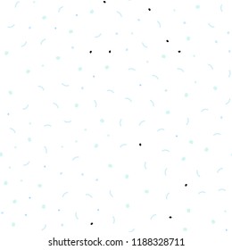 Light BLUE vector seamless pattern with spheres, triangles. Modern abstract colorful illustration with spheres and lines. Trendy design for wallpaper, fabric makers.