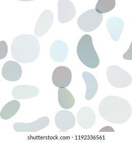 Light BLUE vector seamless pattern with spheres. Blurred decorative design in abstract style with bubbles. Design for textile, fabric, wallpapers.