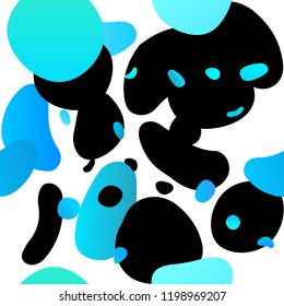 Light BLUE vector seamless pattern with spheres. Illustration with set of shining colorful abstract circles. Template for business cards, websites.
