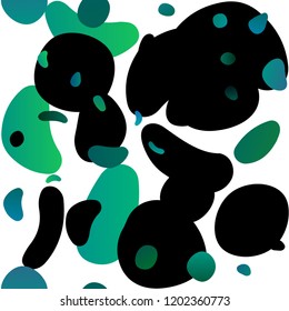 Light BLUE vector seamless pattern with spheres. Blurred decorative design in abstract style with bubbles. Pattern for design of window blinds, curtains.