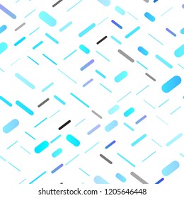 Light BLUE vector seamless pattern with narrow lines. Blurred decorative design in simple style with lines. The template can be used as a background.