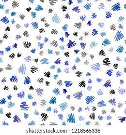 Light BLUE vector seamless pattern with sharp lines. Blurred decorative design in simple style with lines. Best design for your ad, poster, banner.