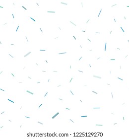 Light BLUE vector seamless pattern with narrow lines. Glitter abstract illustration with colored sticks. Smart design for your business advert.