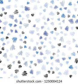 Light BLUE vector seamless pattern with sharp lines. Blurred decorative design in simple style with lines. Template for your beautiful backgrounds.