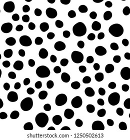 Light BLUE vector seamless pattern with spheres. Blurred decorative design in abstract style with bubbles. Pattern for trendy fabric, wallpapers.