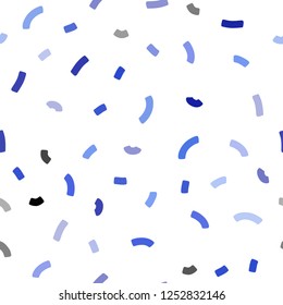 Light BLUE vector seamless pattern with curved circles. Geometric illustration in marble style with gradient.  New composition for your brand book.