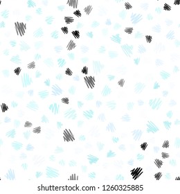 Light BLUE vector seamless pattern with sharp lines. Modern geometrical abstract illustration with Lines. Best design for your ad, poster, banner.