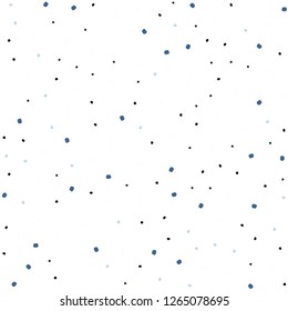 Light BLUE vector seamless pattern with spheres, triangles. Glitter abstract illustration with connection of triangle structure. Trendy design for wallpaper, fabric makers.