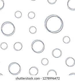 Light BLUE vector seamless pattern with spheres. Illustration with set of shining colorful abstract circles. Design for wallpaper, fabric makers.