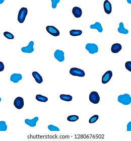 Light BLUE vector seamless pattern with spheres. Modern abstract illustration with colorful water drops. Pattern for design of fabric, wallpapers.