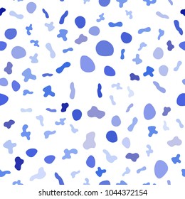 Light BLUE vector seamless template with bubble shapes. Brand-new colored illustration in marble style. Pattern for trendy fabric, wallpapers.