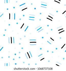 Light BLUE vector seamless template with geometric lines. Trendy seamless illustration with abstract lines. Trendy design for wallpaper, fabric makers.