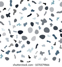 Light BLUE vector seamless template with lines, ovals. Colorful abstract illustration with gradient lines. The template for cell phone backgrounds.