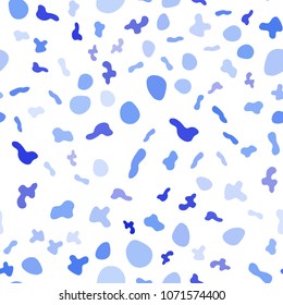 Light BLUE vector seamless template with abstract circles. Blurred geometric sample with gradient bubbles.  A completely new template for your business design.