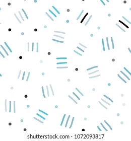 Light BLUE vector seamless template with geometric lines. Illustration with repetition of lines on white background. Template for business cards, websites.
