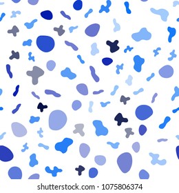Light BLUE vector seamless template with abstract circles. Modern gradient abstract illustration with bandy lines. A completely new memphis design for your business.