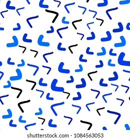 Light BLUE vector seamless  template with abstract circles. A vague circumflex abstract illustration with gradient. Textured wave pattern for backgrounds.