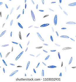 Light BLUE vector seamless template with circles. Blurred decorative design in abstract style with bubbles. Completely new template for your brand book.