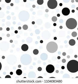 Light BLUE vector seamless template with circles. Beautiful colored illustration with blurred circles in nature style. Pattern can be used for ads, leaflets.